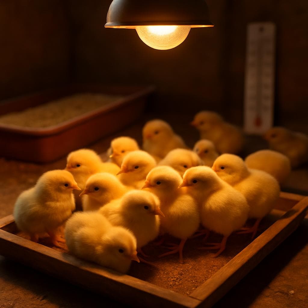 Bien démarrer ses poussins d'un jour : les 72 premières heures décisives