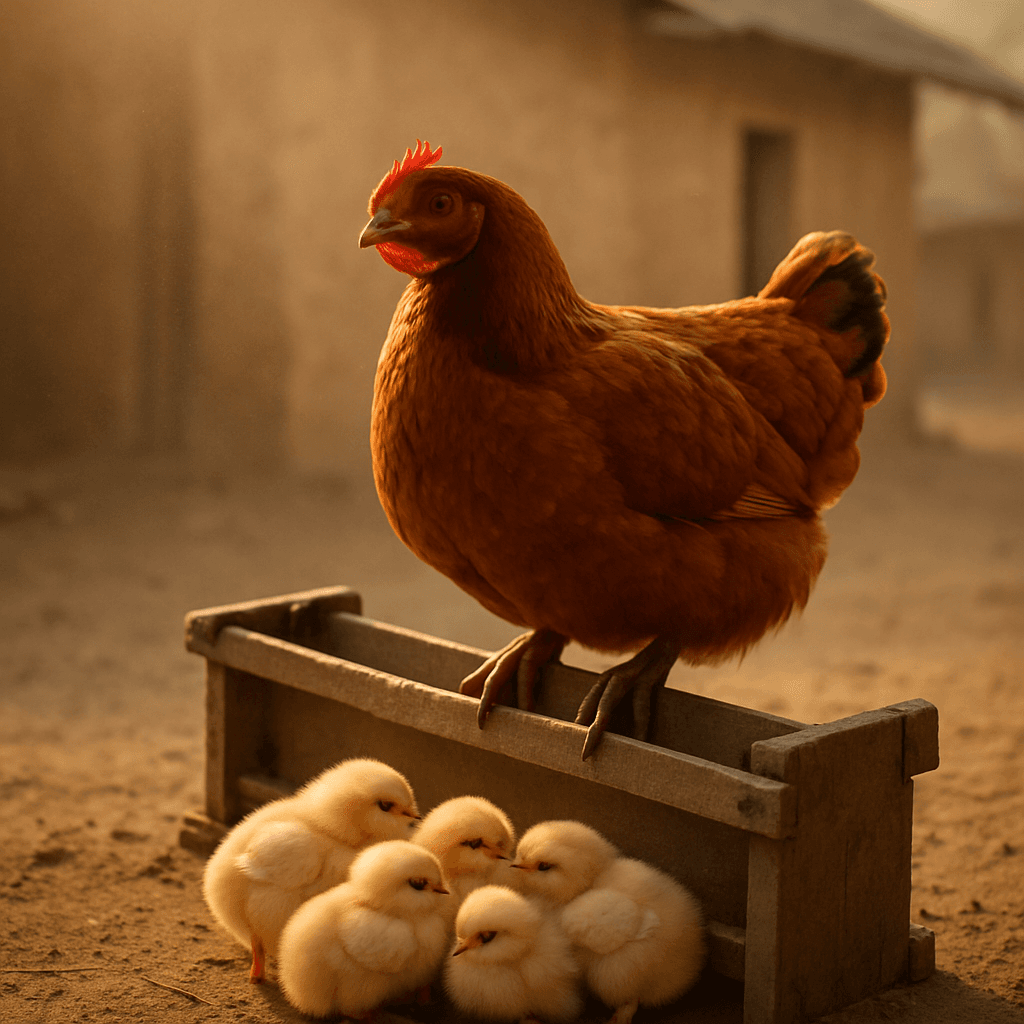 Harmattan et poussins : protéger sa bande de la poussière et des écarts de température