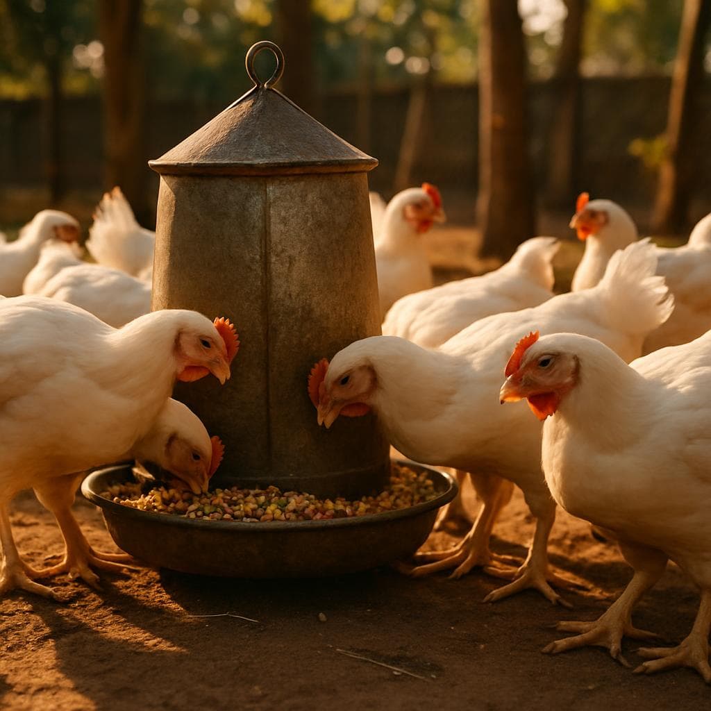 L'alimentation du poulet de chair : démarrage, croissance, finition