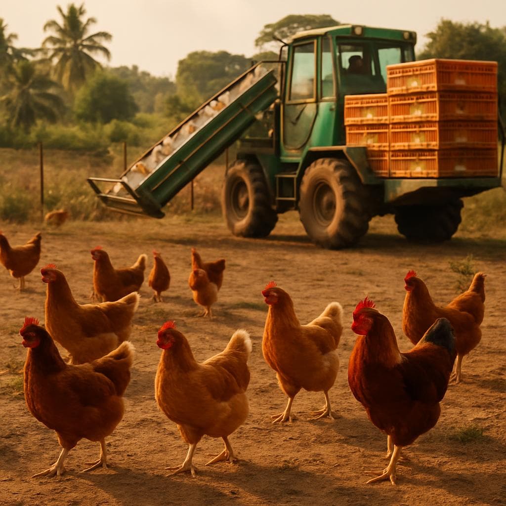 Mécanisation du ramassage des poules : une tendance à adopter