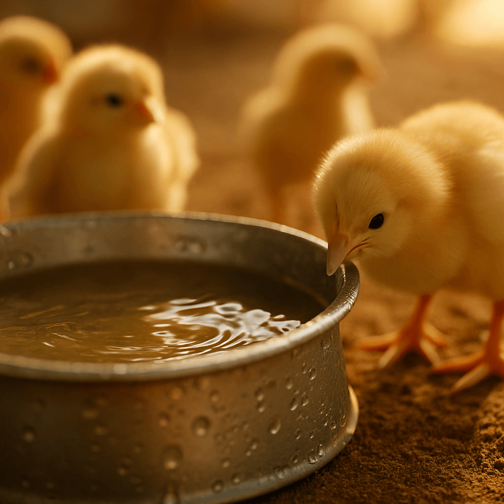 Pourquoi donner de l'eau tiède aux poussins ?