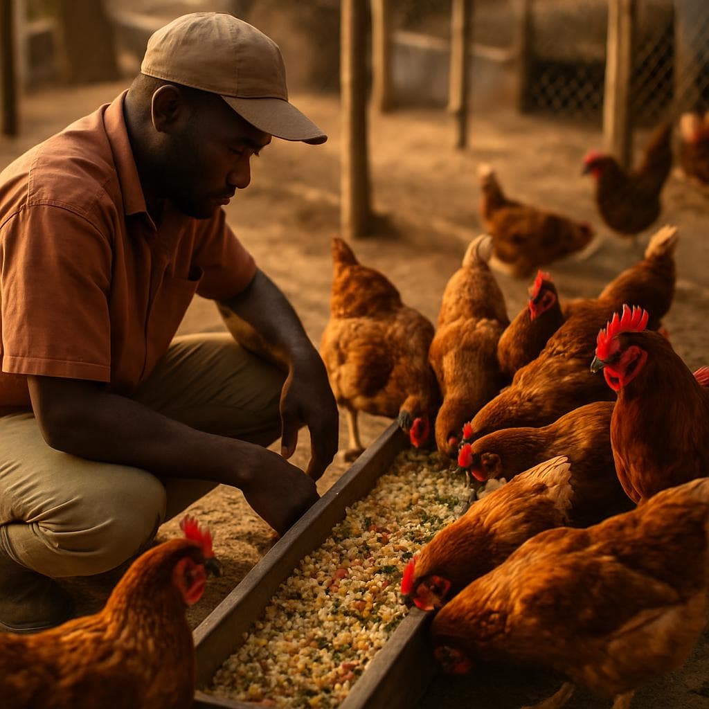 Réussir la transition alimentaire : conseils pratiques pour les éleveurs de volaille en Côte d'Ivoire