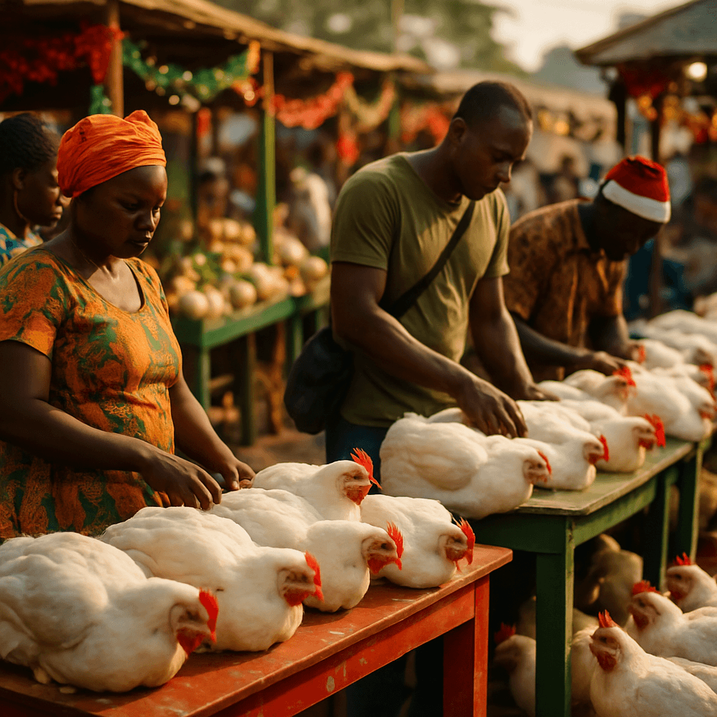 Vendre du poulet à Noël en Côte d'Ivoire : préparer sa bande à temps